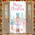 thumbnail image 3 of Decorative Design Merry Christmas Banner Nutcracker Theme Cartoon Characters Christmas Celebration for Holiday Party Indoor Decoration Special Events, 3 of 9