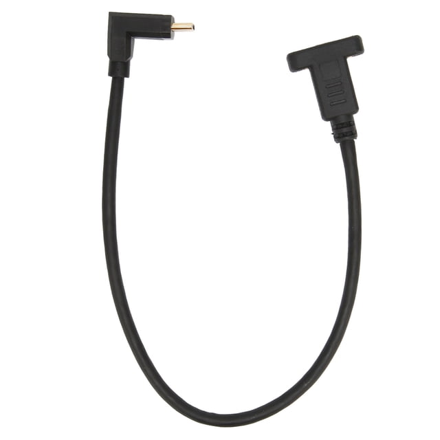 Cable de extensión TypeC macho a hembra USB3.1, adaptador macho a hembra TypeC rápido y estable con orificio para tornillo de montaje en Panel