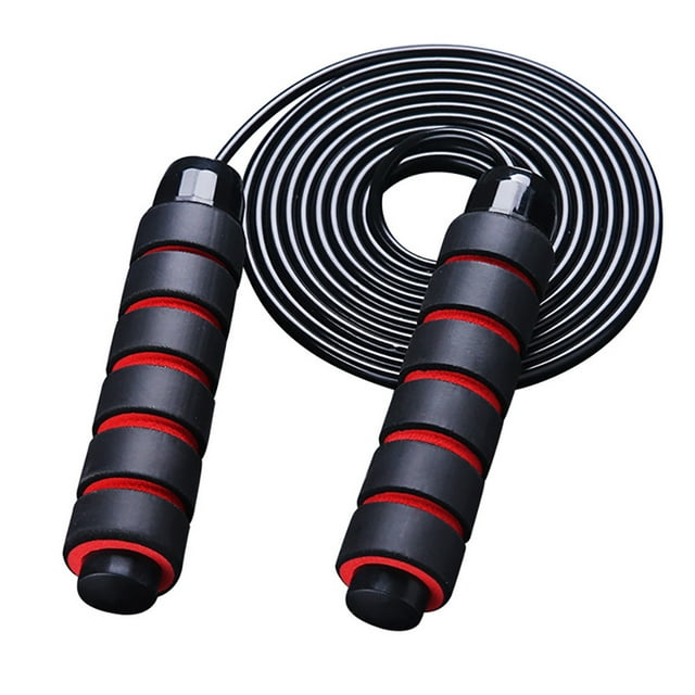 Agiferg Multi-style Thick Foam Type Handle Length Adjustable Fitness Steel Wire Rope