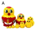 thumbnail image 3 of 10pcs Cartoon Big Belly Shape Owl Wooden Russia Nesting Dolls Matryoshka, 3 of 5