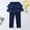 Navy, variant on Kids Plain Leggings Girls Thin Long Pants Yoga Pant Gray Size 4-5 T