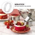 thumbnail image 3 of Moule à Mousse en Acier Inoxydable 8CM Rond Tartelette Fruit Tarte Quiche Moule de Cuisson, 3 of 8