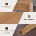 thumbnail image 6 of Buildhom Farmhouse 3pc Nesting Tables Set, Rustic Wood Stacking End Tables with Storage Shelves for Living Room, Dark Wood, 6 of 9