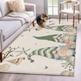 thumbnail image 3 of Rectangle Area Rug 3x5ft,Sage Green Gnome on Vintage Linen Washable Carpet Non-Slip Runner Accent Rugs Indoor Floor Mat for Bedroom Living Room Decor,Ocean Starfish Shell, 3 of 9