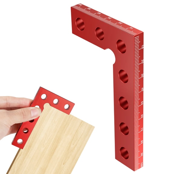 Ikoopy Mini Small Square Aluminum Alloy Center Finder Tool Woodworking 90 Degree Machinist Square Ruler for Carpenters Engineer