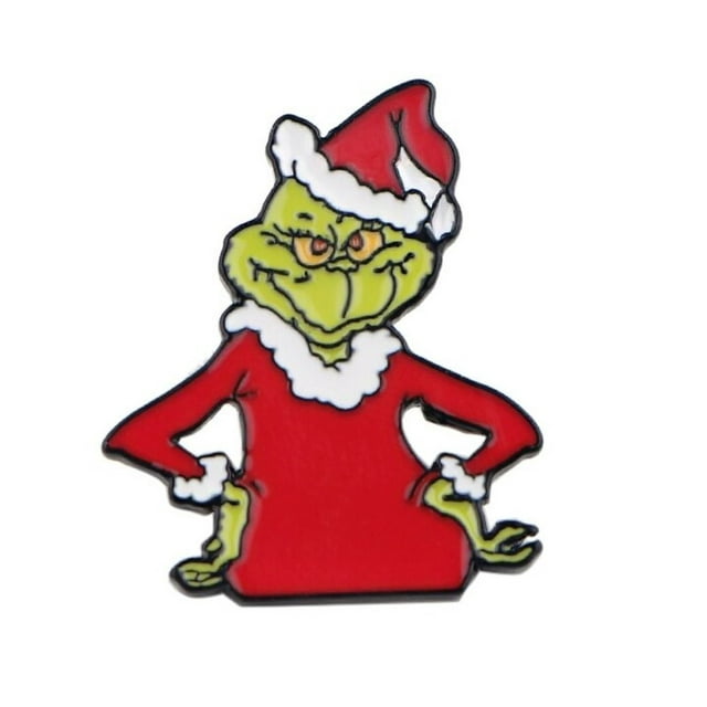 Grinch Character Hands on Hip 1 Inch Tall Metal Enamel Pin - Walmart.com