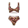 thumbnail image 4 of Rocae Ice Cream Cake for Bikini Set for Women Two Piece Sexy High Swimsuits Split Crossover Bikini, 4 of 9