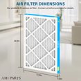 thumbnail image 2 of AMI PARTS MERV8 12X24X1 HVAC Furnace Pleated Air Filter for Dust Reduction in Home 4 Filters, 2 of 8