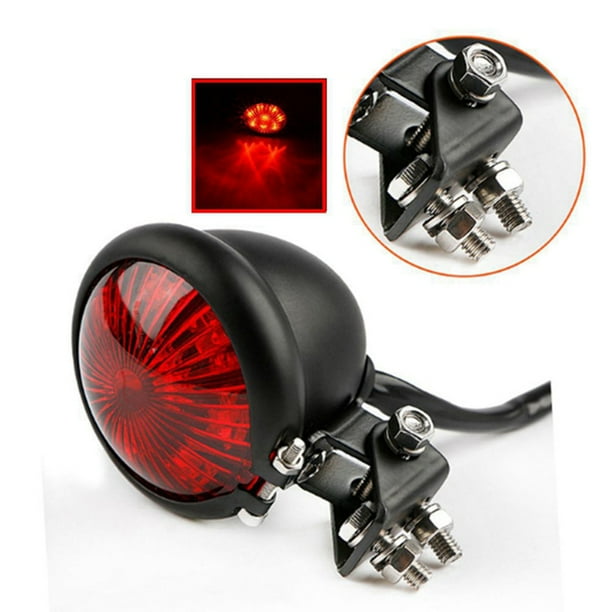 Luz trasera LED para motocicleta de 12 V, luz trasera de freno para motocicleta, para la mayoría de los accesorios de luz trasera de freno de motocicleta