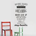 thumbnail image 3 of Coofit Wall Sticker Waterproof Inspirational Word Hard Wall Quote Decal Decor Sticker, 3 of 6