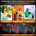 thumbnail image 7 of Aquabeat Mini Portable Waterproof Bluetooth Speaker – Hi-Fi Sound, TWS Stereo, RGB LED Lights, Micro SD Card, USB Disk, FM Radio and Hands-Free Calls, 7 of 7