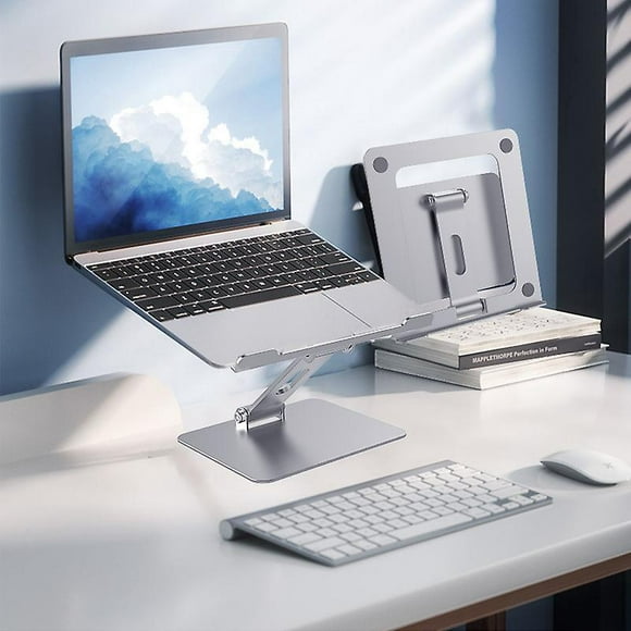Dww-support Ordinateur Portable, Support Pc Portable Aluminium Pliable Ergonomique, Laptop Stand Compatible Avec Macbook Air Pro, Dell Xps, Hp Et Plus