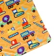 thumbnail image 6 of Wildkin Baby Plush Velour Blanket for Girls and Boys (Under Construction Blue), 6 of 6