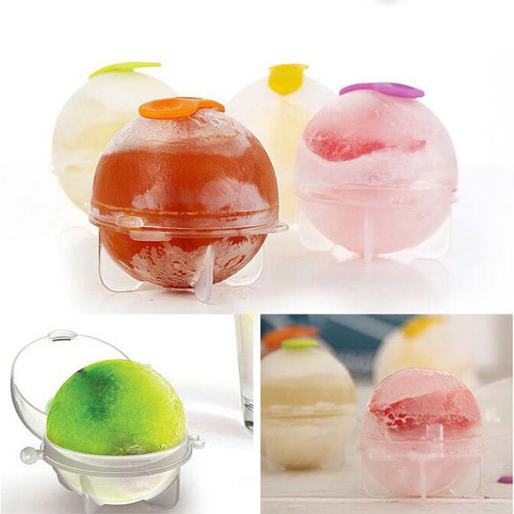 Details about   2.2" Bar Silicone Ice Cube 4 Ball Maker Mold Sphere Large Tray Whiskey DIY Mould 