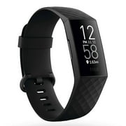 Fitbit FB417BKBK Charge 4 Built-in GPS Fitness and Activity Tracker - Black-