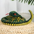 thumbnail image 3 of Stuffed Animal Toy Reptile Soft Anaconda Party Decor   Yellow, 3 of 8