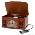 thumbnail image 2 of Electrohome Record Player Retro Vinyl Turntable Stereo System, AM/FM, CD, Vinyl-to-MP3 & Bonus 3.5mm Aux Stereo Cable, 2 of 9