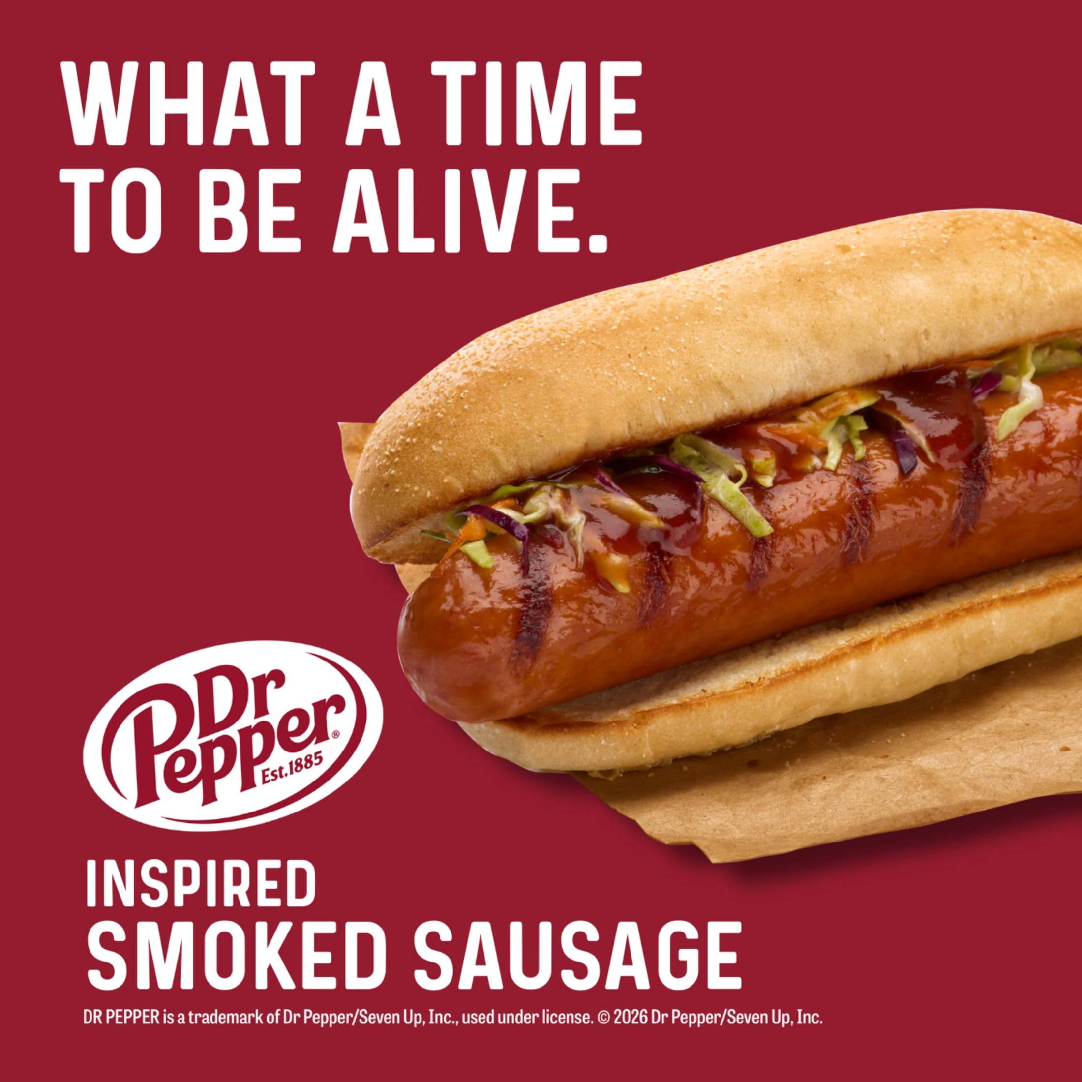 Johnsonville Dr Pepper Pork Sausage Links, Cooked, Refrigerated, 14oz Package