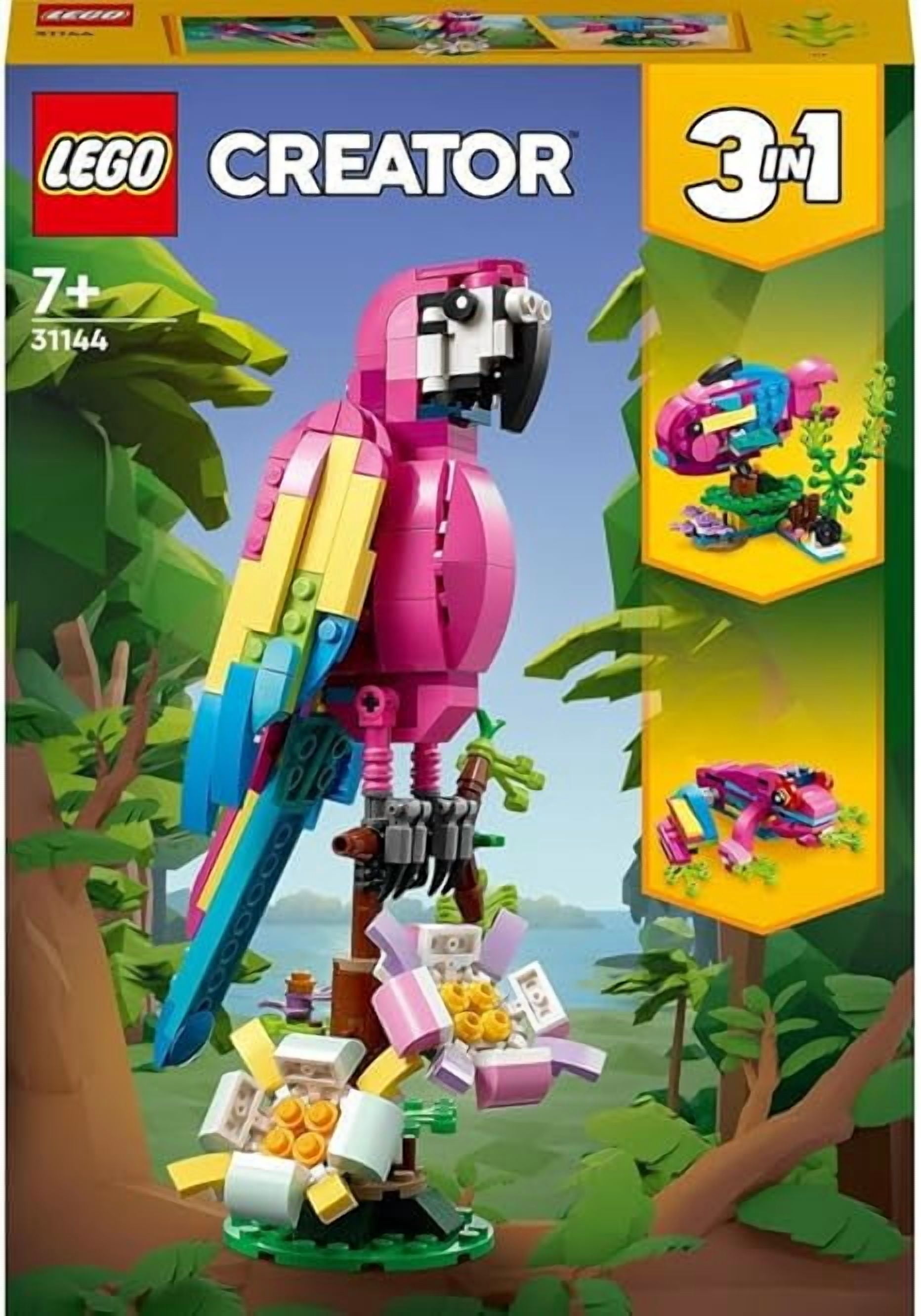 LEGO Creator Exotic Pink Parrot 3in1 Building Toy Set 31144 EXCLUSIVE