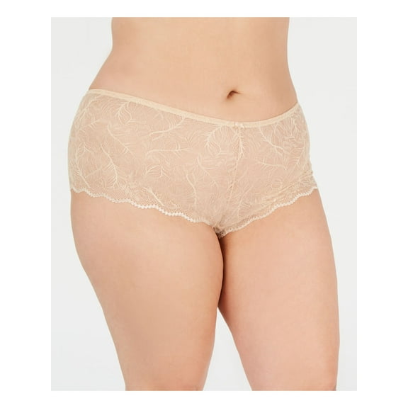 INC Intimates Beige Boy Short Underwear Plus 2X