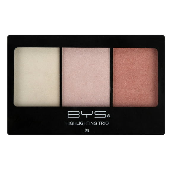 BYS Highlighting Trio Palette Glistening - 1 Matte and 2 Shimmering Shades makeup palette