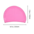 thumbnail image 2 of EeaseCA Useful Silicone Swimming Practical Waterproof Swim Pool Hat Long Hair Ear Protection Swim Caps for Women Female (Lavender), 2 of 7