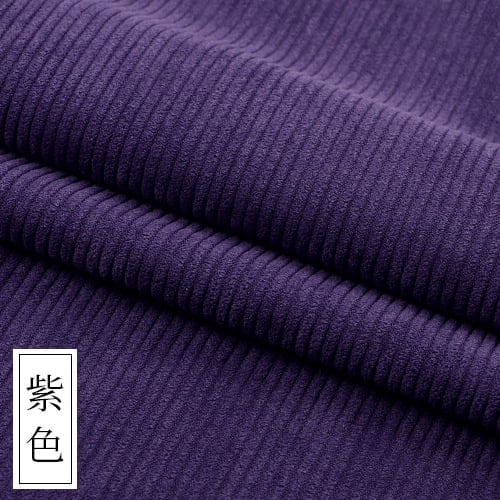 Namzi Solid Color Corduroy Fabric,Soft and Comfortable Fabric for Sofa Chair Covers,Throw Pillow Cover,DIY Sewing Clothes,39*61 Inch,Purple