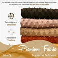 thumbnail image 3 of FabricLA | Chocolate Brown Dimple Minky Dot Fabric by The Yard | Oeko-TEX Certified | Soft Minky Dot Cuddle Fabric | 36" X 60" Inch Wide | Baby Blanket, Apparel, Throws | 1 Yard, 3 of 8