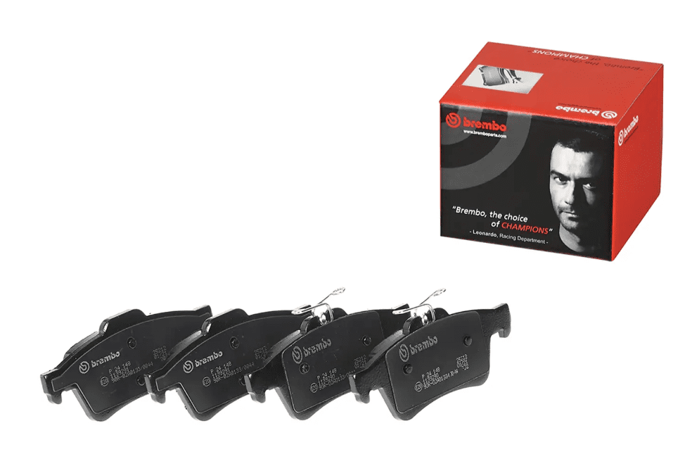 Brembo P24148; Brake Pad; PRIMELINE; FMSI Number D1095-7957/ D1095-8248/ D1564-7957/ D1931-9155; Low-Metallic; Set Of 4