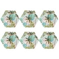 thumbnail image 2 of Bingfone Vintage Watercolor Palm Tree Leather Drinks Coasters With Set Of 6,Suitable For Home Kitchen,Coffee Cup Coasters Home Gift, 2 of 9