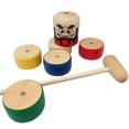thumbnail image 4 of Juguete Daruma Otoshi Tomerry de madera tradicional japonesa, 22 x 4,7 cm, 4 of 4