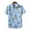 Light blue, variant on Floenr Mens T Shirts,Men Casual Buttons Beach Turndown Solid Fashion Single-breasted Short-sleeved Shirt