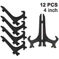 thumbnail image 1 of 12 Pieces Plastic Easels Plate Holders, Plate Racks, Folding Plates, Display Stands for Displaying Collecting Plates, Bowl Racks, Books, Plates, DVDs, ima, 1 of 5