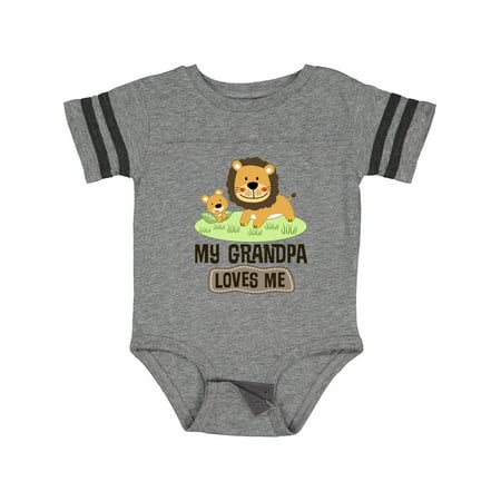 

Inktastic Grandpa Loves Me Grandson Gift Baby Boy or Baby Girl Bodysuit