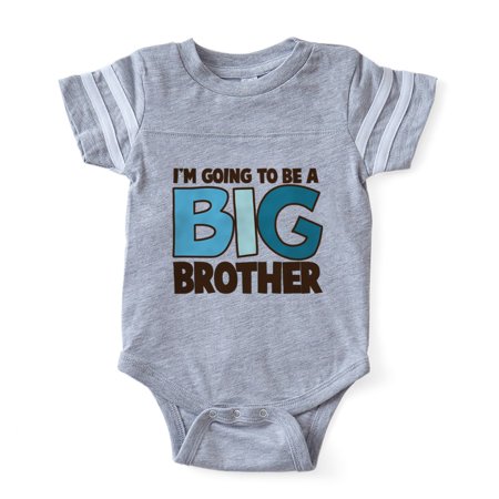 CafePress - Big Brother Blue - Cute Infant Baby Football Bodysuit