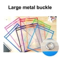 thumbnail image 5 of bestolf 6/10Pcs Dry Erase Pockets Reusable Smooth Writing Transparent Visible Plastic Dry Erase Writing And Wiping Bag School Supplies, 5 of 8