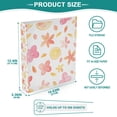 thumbnail image 3 of FORMRS 3 Ring Binder 1.5 inch with Pockets Set of 2 Clip Board 200 Sheets Capacity, White Floral Orange, 3 of 8