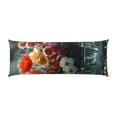thumbnail image 2 of Picia Vibrant Bouquet Waterfall Body Pillow Cover - Super Soft Microfiber 20x54 Body Pillow Case - Envelope Closure, Wrinkle, Stain Resistant Body Pillow Cover,Elegant Bedding, 2 of 8