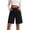 Black, variant on Women Bermuda Jeans Shorts,Baggy Jean Shorts Loose Denim Shorts Knee Length Denim Shorts Plus Size Jorts High Waisted Elastic Waist Denim Shorts Long Denim Shorts Mid Thigh Denim Shorts M
