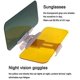 thumbnail image 5 of Parasol para coche, parasol antideslumbrante de día y de noche, parasol y anti-UV dos en uno, parasol antideslumbrante sin deslumbramiento, cristales de espejo retrovisor (grande), 5 of 5