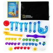 National Geographic Kids Stem Series Glowing Marble Run, 50-Piece Set for Child or Teen 8 Years & up