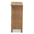 thumbnail image 4 of Baxton Studio Clement Oak Finished 2-Drawer Wood Spindle Storage Cabinet, 4 of 9