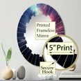 thumbnail image 3 of DESIGN ART Designart "Space Pink Universe Galaxy I" Space Modern Wall Mirror 20in.x30in., 3 of 5