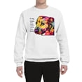thumbnail image 2 of Wild Bobby Dean Russo A Dog Wags Its Tail With Its Heart Gratitude Pitbull Dog Lover Unisex Crewneck Graphic Sweatshirt, White, XX-Large, 2 of 5