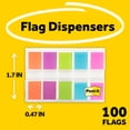 thumbnail image 3 of (2 pack) Post-it Page Marking Flags Dispenser, 5 Bright Colors, 20 Flags per Color, 100 Flags per Dispenser, 3 of 13