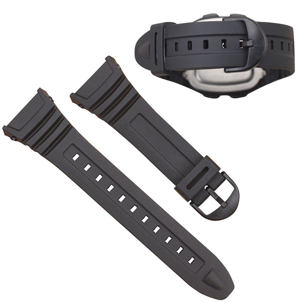 Gupgi For Casio Original Band W 96h W 96 Black Strap W96 96h Watch Strap Black W 96h