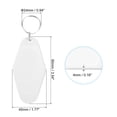 thumbnail image 2 of Unique Bargains Vintage Motel Keychain Blank Hotel Keychains Rhombus Retro Key Tag, White, 16 Pack, 2 of 7