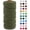 Army Green, variant on Braided Macrame Cord 3mm x 109 Yards, Rope Yarn Natural Cotton Craft String, Thread for Handmade Plant Hangers, Wall Hanging, DIY Crafts (Lake Green) Lake Green 109Yards