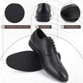 thumbnail image 4 of HA-EMORE Men's Dress Leather Shoes, Leather Stylish Lace-up Wingtip Brogues, Mens Oxford Shoes, Business Formal Lightweight Pointed Toe, 4 of 7