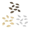 thumbnail image 4 of Joyas apariencia Gloria Bronce 18x10 mm Bronce antiguo Encantos de la hoja colgante, 4 of 6